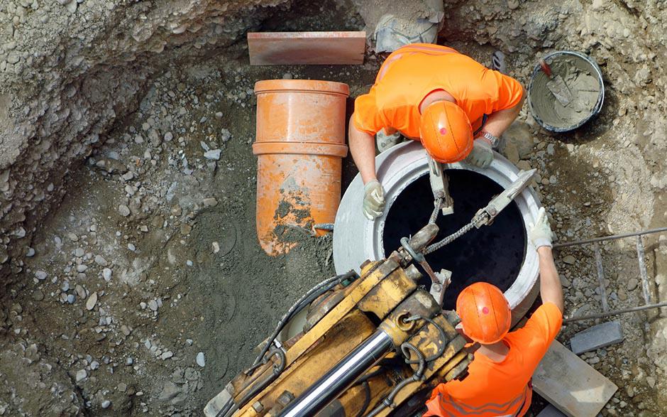 travaux assainissement Chauffry